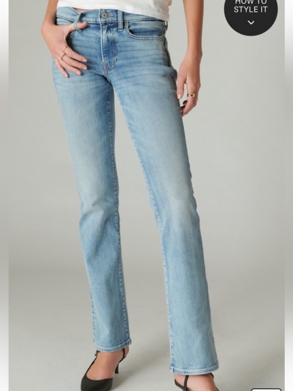 Lucky Brand Sweet Mid rise boot cut jeans 4/27